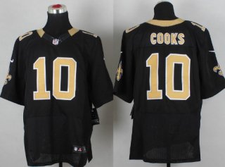 Nike New Orleans Saints #10 Brandin Cooks Black Elite Jersey