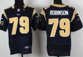 Nike St. Louis Rams #79 Greg Robinson Navy Blue Elite Jersey