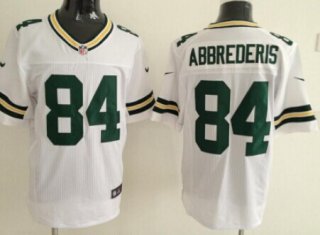 Nike Green Bay Packers #84 Jared Abbrederis White Elite Jersey