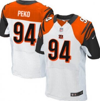 Nike Cincinnati Bengals #94 Domata Peko White Elite Jersey