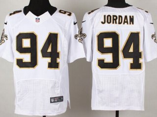 Nike New Orleans Saints #94 Cameron Jordan Black White Jersey