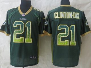 Nike Green Bay Packers #21 Ha Ha Clinton-Dix Drift Fashion Green Elite Jersey