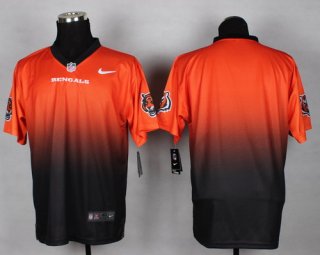 Nike Cincinnati Bengals Blank Orange/Black Fadeaway Elite Jersey