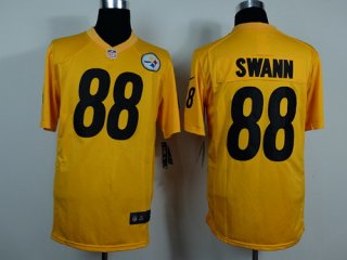 Nike Pittsburgh Steelers #88 Lynn Swann Yellow Game Jersey