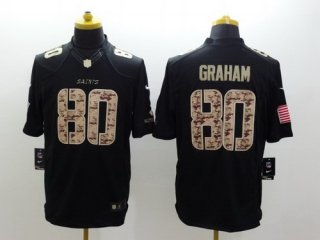 Nike New Orleans Saints #80 Jimmy Graham Salute to Service Black Limited Jersey