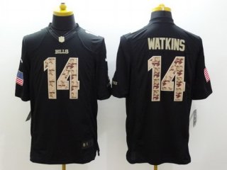 Nike Buffalo Bills #14 Sammy Watkins Salute to Service Black Limited Jersey