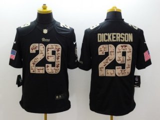 Nike St. Louis Rams #29 Eric Dickerson Salute to Service Black Limited Jersey