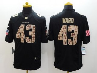 Nike Denver Broncos #43 T.J. Ward Salute to Service Black Limited Jersey