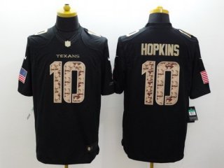 Nike Houston Texans #10 DeAndre Hopkins Salute to Service Black Limited Jersey