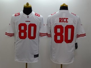 Nike San Francisco 49ers #80 Jerry Rice White Limited Jersey