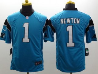 Nike Carolina Panthers #1 Cam Newton Light Blue Limited Jersey