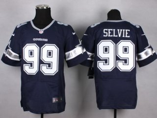 Nike Dallas Cowboys #99 George Selvie Blue Elite Jersey