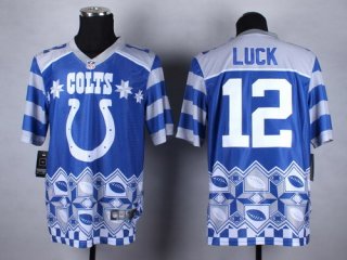 Nike Indianapolis Colts #12 Andrew Luck 2015 Noble Fashion Elite Jersey