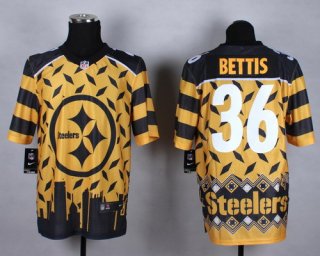 Nike Pittsburgh Steelers #36 Jerome Bettis 2015 Noble Fashion Elite Jersey