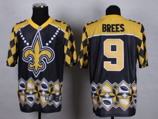 Nike New Orleans Saints #9 Drew Brees 2015 Noble Fashion Elite Jersey