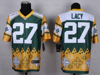 Nike Green Bay Packers #27 Eddie Lacy 2015 Noble Fashion Elite Jersey