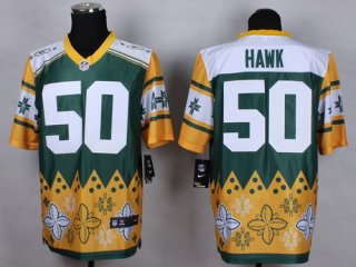 Nike Green Bay Packers #50 A.J. Hawk 2015 Noble Fashion Elite Jersey