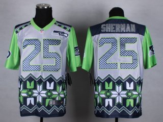 Nike Seattle Seahawks #25 Richard Sherman 2015 Noble Fashion Elite Jersey