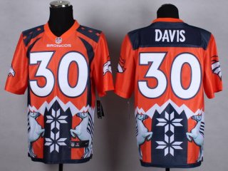 Nike Denver Broncos #30 Terrell Davis 2015 Noble Fashion Elite Jersey