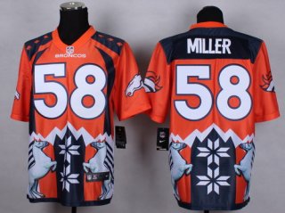 Nike Denver Broncos #58 Von Miller 2015 Noble Fashion Elite Jersey