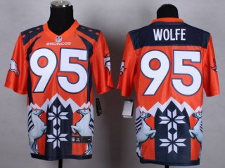 Nike Denver Broncos #95 Derek Wolfe 2015 Noble Fashion Elite Jersey