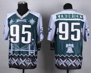 Nike Philadelphia Eagles #95 Mychal Kendricks 2015 Noble Fashion Elite Jersey