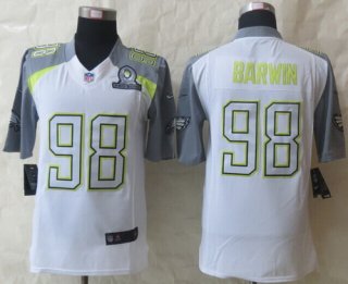 Nike Team Carter #98 Connor Barwin 2015 Pro Bowl White Elite Jersey