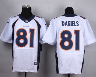 Nike Denver Broncos #81 Owen Daniels 2013 White Elite Jersey