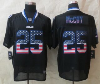 Nike Buffalo Bills #25 LeSean McCoy 2014 USA Flag Fashion Black Elite Jersey