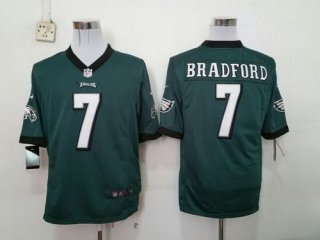 Nike Philadelphia Eagles #7 Sam Bradford Dark Green Game Jersey