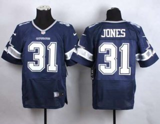 Men's Dallas Cowboys #31 Byron Jones Nike Blue Elite Jersey