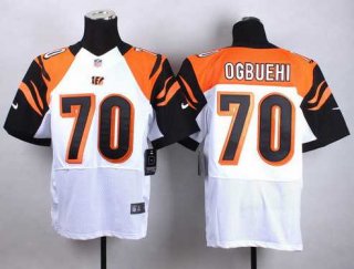 Nike Cincinnati Bengals #70 Cedric Ogbuehi White Elite Jersey