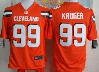 Nike Cleveland Browns #99 Paul Kruger 2015 Orange Game Jersey