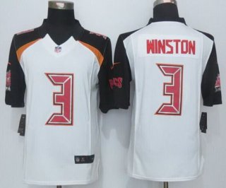 Nike Tampa Bay Buccaneers #3 Jameis Winston White Limited Jersey