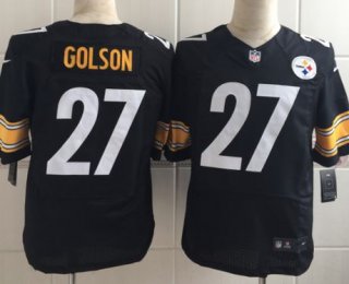 Men's Pittsburgh Steelers #27 Senquez Golson Nike Black Elite Jersey