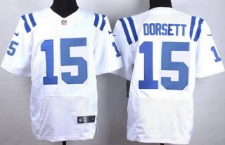 Men's Indianapolis Colts #15 Phillip Dorsett Nike White Elite Jersey