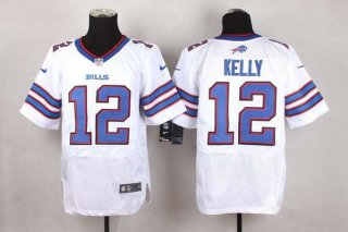 Men's Buffalo Bills #12 Jim Kelly 2013 Nike White Elite Jersey