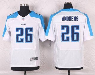 Men's Tennessee Titans #26 Antonio Andrews White Road NFL Nike Elite Jersey