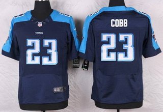 Men's Tennessee Titans #23 David Cobb Navy Blue Alternate NFL Nike Elite Jersey