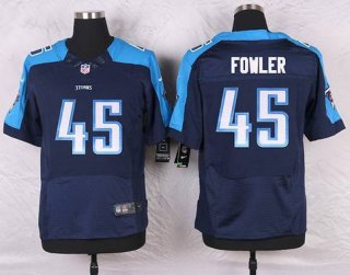 Men's Tennessee Titans #45 Jalston Fowler Navy Blue Alternate NFL Nike Elite Jersey