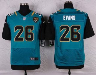 Men's Jacksonville Jaguars #26 Josh Evans Teal Green Alternate NFL Nike Elite Jersey