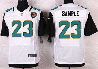 Men's Jacksonville Jaguars #23 Ames Sample White Road NFL Nike Elite Jersey