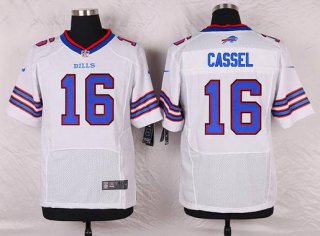 Men's Buffalo Bills #16 Matt Cassel White Road NFL Nike Elite Jersey