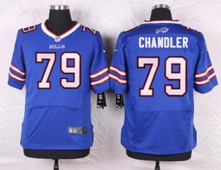 Men's Buffalo Bills #79 Tyson Chandler Royal Blue Team Color NFL Nike Elite Jersey