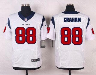 Men's Houston Texans #88 Garrett Graham White Road NFL Nike Elite Jersey