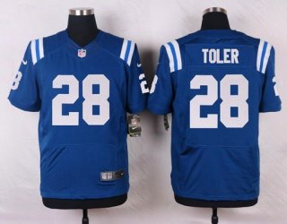 Men's Indianapolis Colts #28 Greg Toler Royal Blue Team Color NFL Nike Elite Jersey