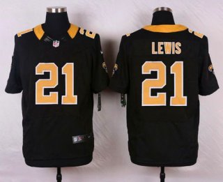 Men's New Orleans Saints #21 Keenan Lewis Black Team Color NFL Nike Elite Jersey