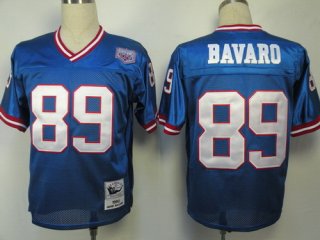 New York Giants #89 Mark Bavaro Blue Throwback Jersey