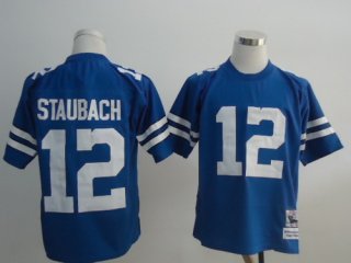 Dallas Cowboys #12 Roger Staubach Light Blue Throwback Jersey