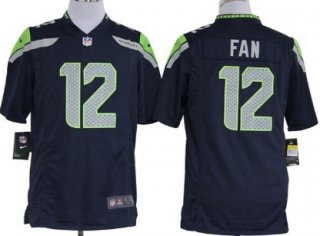 Nike Seattle Seahawks #12 Fan Navy Blue Game Jersey